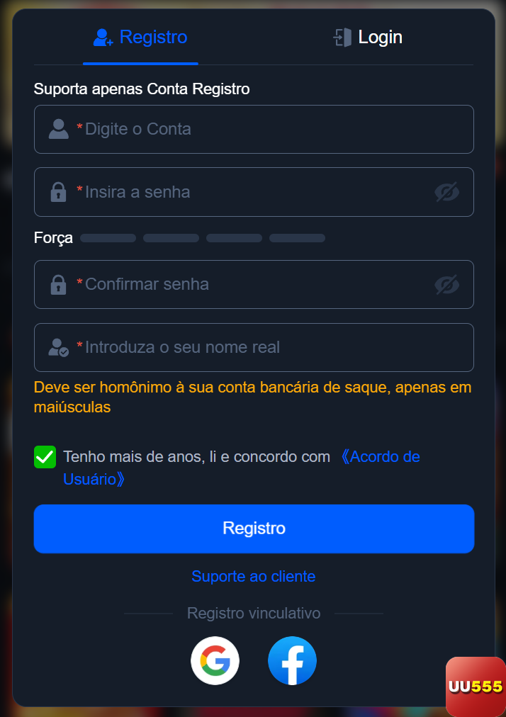 Aplicativo Oficial do uu555.com